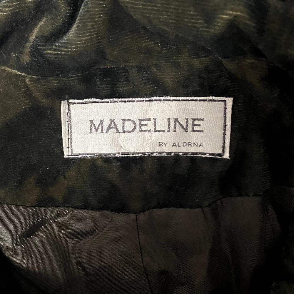 Vintage Madeline Velvet and Genuine Fur Trim Floor Length Coat Grunge Goth - Picture 16 of 16